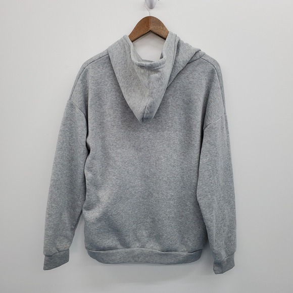 Womens XL Hoodie Sweatshirt Miami City Graphic Pullover Gray Kangaroo Pocket - Picture 2 of 14